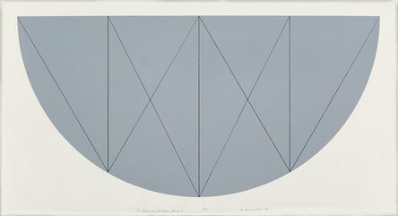 Robert Mangold (b. 1937), ‘1/2 Brown Curved Area, Series X’, 1968
