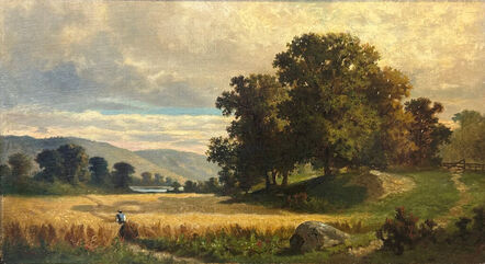 Edward Mitchell Bannister, ‘Walking Through a Field’, circa 1870s-1880s