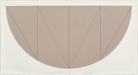 Robert Mangold (b. 1937), ‘1/2 Brown Curved Area, Series V’, 1968