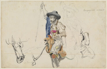Friedrich Nerly, ‘Campagniolo romano’, ca. 1833