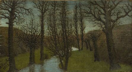André Bauchant, ‘Sous-bois en hiver’, 1925