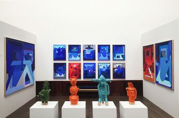 V1 Gallery at Market Art Fair 2018, installation view