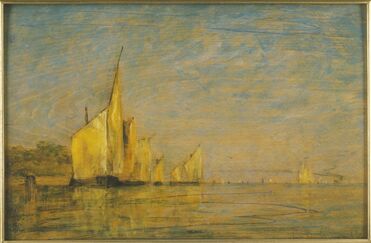 William Gedney Bunce, ‘A Group of Boats, Venice’, 1882