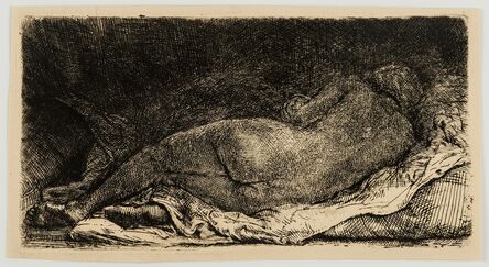 Rembrandt van Rijn, ‘La Négresse Couchée [Nude woman lying down]’, 1658