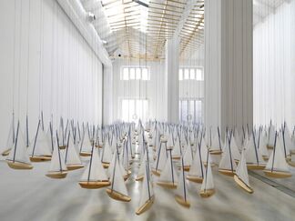 Jacob Hashimoto - "Armada", installation view