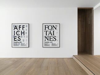 Saâdane Afif — Affiches & Fontaines, installation view