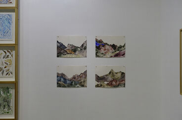 Drawing with Water, installation view