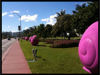 Cracking Art Group:  Pink Snails Miami, installation view