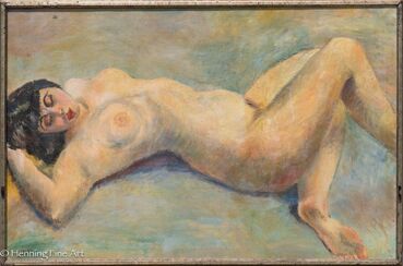 Arthur Beecher Carles, ‘Nude Portrait of Alma Davies’
