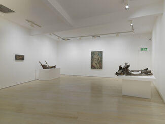 Anthony Caro: 6 Sculptures, Leon Kossoff: 6 Paintings.  Original Proposal for our Booth at Frieze Masters, London, installation view