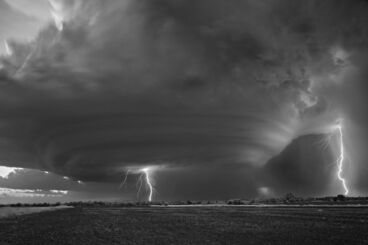Mitch Dobrowner, ‘Lightning Strikes, Peckham, Oklahoma’, 2016
