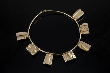 Parvine Curie, ‘"Colerette" gold pendant necklace’, 1990s