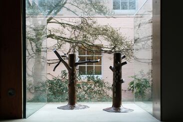 Kenneth Armitage: The Richmond Oaks: Sculpture, collage and drawing in the Artists House, installation view