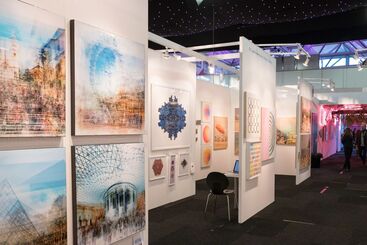 Lustre Contemporary at Affordable Art Fair Battersea Spring 2018, installation view
