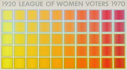 Richard Anuszkiewicz, ‘League of Women Voters 1920-1970’, 1969