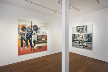 Ndidi Emefiele: Pets, Parties and a Cuddle, installation view
