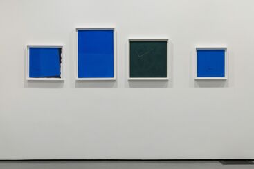 Antonakos: 1977-78, Cuts and a Wall, installation view