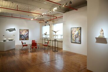 Philip Pearlstein - Paintings and Works on Paper  Jonathan Waters - Sculpture & Collage, installation view
