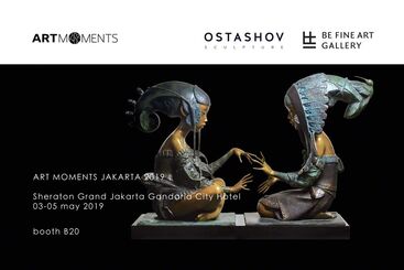 OSTASHOV sculpture at Art Moments Jakarta 2019, installation view