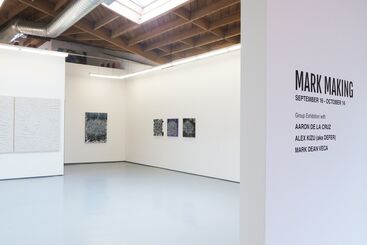 Mark Making: Aaron De La Cruz, Alex Kizu, & Mark Dean Veca, installation view