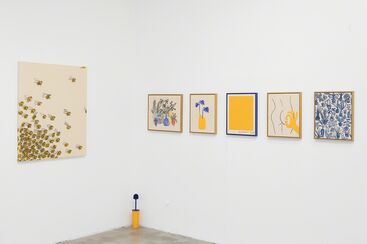 Trying To Feel More Yellow Than Blue, installation view