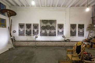 Napes IN SITU - Last Studio Exhibition of Christian de Laubadere, installation view