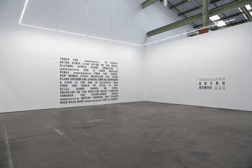 Shannon Ebner | WET WORDS IN A HOT FIELD, installation view
