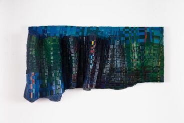 Rebecca Rose Greene, ‘Aqua Blue Skid’, 2024