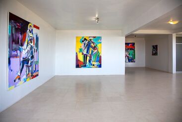 Untitled : Ngimbi Bakambana, Ousmane Niang and Moussa Traore, installation view