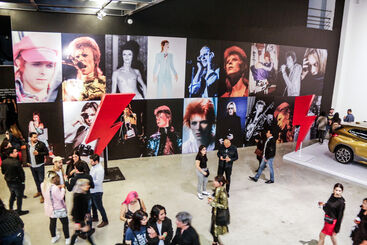 David Bowie by Mick Rock, installation view