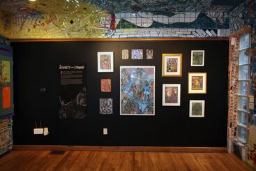 Time's Funeral: Drawings and Poems by Justin Duerr, installation view