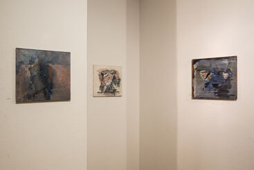 Hommage à Miklos Bokor, peintures et oeuvres sur papier, installation view