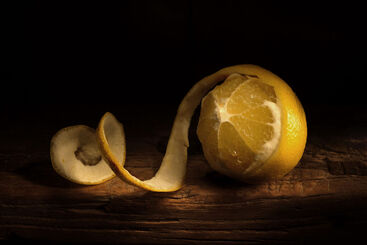 Martin Prothero, ‘Chiaroscuro: Peeled lemon’, 2023