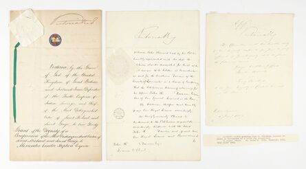 ‘Queen Victoria: Group of three documents signed’