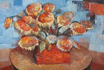 Gianni Gueggia, ‘Girasoli in interno’, 2017