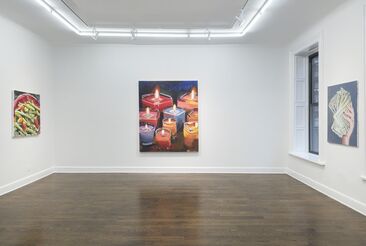 Salad, Candles, and Money, installation view