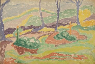 Janós Mattis Teutsch, ‘The Cemetery’, 1916 ca.