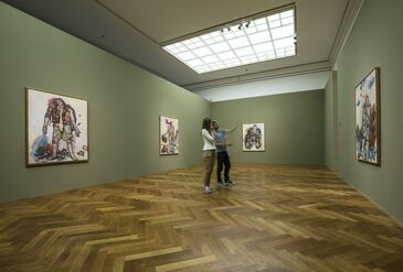 Georg Baselitz: The Heroes, installation view