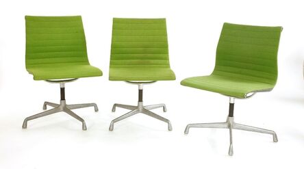 Charles Eames, ‘Three aluminium desk chairs’