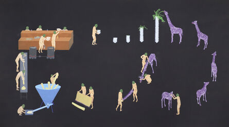 Akira Ikezoe, ‘Coconut Heads Invented Giraffe Ramen’, 2020
