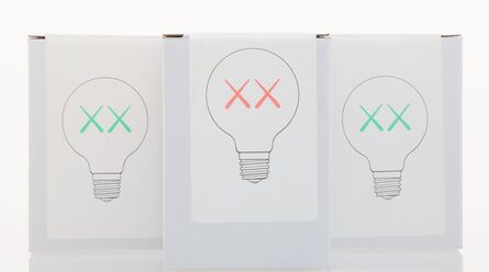 KAWS, ‘Light Bulb Set (Red and Green), for The Standard (three works)’, 2011