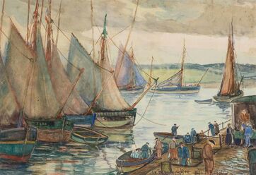 Palmer Cole Hayden, ‘Le Debarcadere, Concarneau’