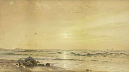 William Trost Richards, ‘Twin Lights, Thacher Island’, 1873