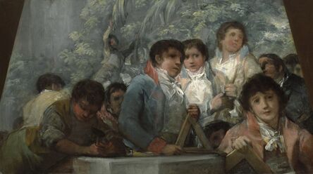 Francisco de Goya, ‘Estudiantes de la Academis Pestalozzi (fragmento) [Students from the Pestalozzian Academy (fragment)]’, 1806-1807