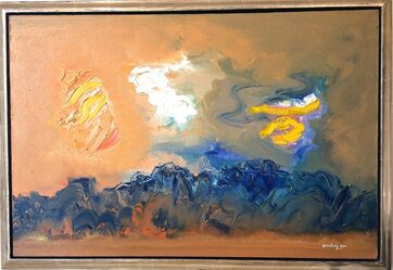 Ralph Rosenborg, ‘American Landscape Evening and Dark Hills’, 1970