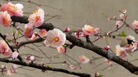 Lee Lee Nam, ‘Blooming Ume Flowers on Assa Cloth’, 2013