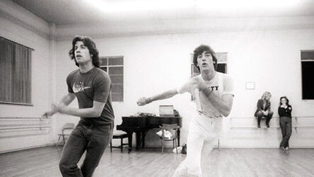 Julian Wasser, ‘John Travolta rehearsing for Saturday Night Fever, 1977’, 1977