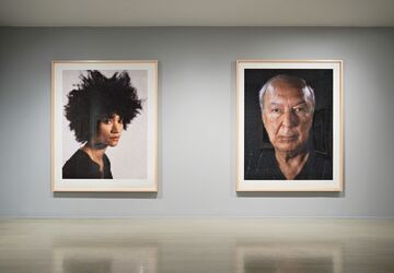 Chuck Close: Portraits of Artists, installation view