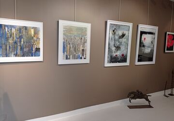 Group Exhibition - Photographs, Watercolors, Bronzes, Oils, installation view