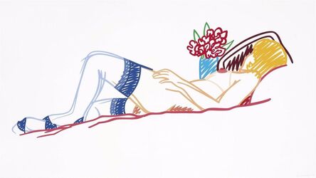 Tom Wesselmann, ‘NUDE WITH BOUQUET AND STOCKINGS’, 1991
